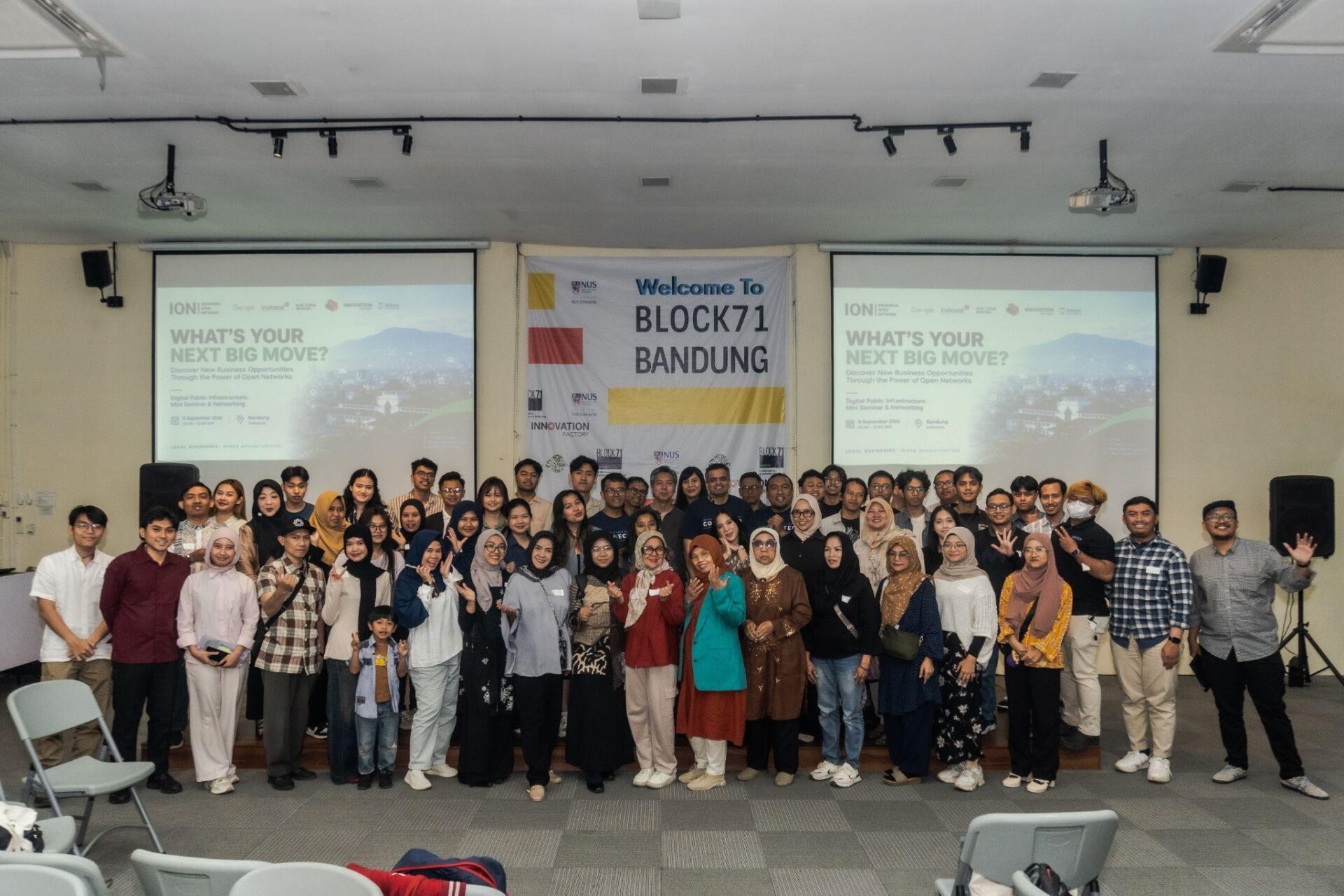 Indonesia Open Network (ION) menggelar “Digital Public Infrastructure: Mini Seminar & Networking” di Garuda Spark Innovation Hub, BLOCK71 Bandung, Rabu (9/9/2026). 